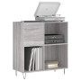 Mueble discos madera contrachapada gris Sonoma 84,5x38x89 cm de vidaXL, Almacenamiento para CD y DVD - Ref: Foro24-831778, Pr...