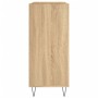 Mueble discos madera contrachapada roble Sonoma 84,5x38x89 cm de vidaXL, Almacenamiento para CD y DVD - Ref: Foro24-831775, P...