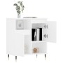 Aparador de madera contrachapada blanco 60x35x70 cm de vidaXL, Aparadores - Ref: Foro24-831180, Precio: 57,05 €, Descuento: %