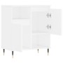 Aparador de madera contrachapada blanco 60x35x70 cm de vidaXL, Aparadores - Ref: Foro24-831180, Precio: 57,05 €, Descuento: %