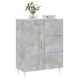 Aparador de madera de ingeniería gris hormigón 69,5x34x90 cm de vidaXL, Aparadores - Ref: Foro24-830248, Precio: 91,22 €, Des...