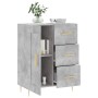Aparador de madera de ingeniería gris hormigón 69,5x34x90 cm de vidaXL, Aparadores - Ref: Foro24-830248, Precio: 91,22 €, Des...