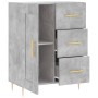 Aparador de madera de ingeniería gris hormigón 69,5x34x90 cm de vidaXL, Aparadores - Ref: Foro24-830248, Precio: 91,22 €, Des...