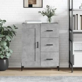 Aparador de madera de ingeniería gris hormigón 69,5x34x90 cm de vidaXL, Aparadores - Ref: Foro24-830272, Precio: 101,12 €, De...