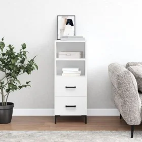 Aparador madera de ingeniería blanco 34,5x34x90 cm de vidaXL, Aparadores - Ref: Foro24-828668, Precio: 56,51 €, Descuento: %