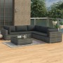 Set de muebles de jardín 6 pzas y cojines ratán sintético gris en Conjuntos de jardín | Comprar online en Foru.es
