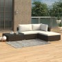 Set muebles de jardín 4 piezas y cojines ratán sintético marrón en Conjuntos de jardín | Comprar online en Foru.es