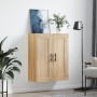 Armario de pared madera ingeniería roble Sonoma 69,5x34x90 cm de vidaXL, Aparadores - Ref: Foro24-830407, Precio: 71,84 €, De...