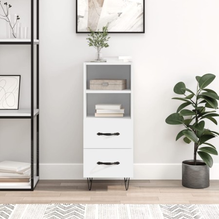 Aparador madera de ingeniería blanco 34,5x34x90 cm de vidaXL, Aparadores - Ref: Foro24-828660, Precio: 52,44 €, Descuento: %