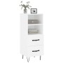 Aparador madera de ingeniería blanco 34,5x34x90 cm de vidaXL, Aparadores - Ref: Foro24-828660, Precio: 52,44 €, Descuento: %
