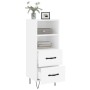 Aparador madera de ingeniería blanco 34,5x34x90 cm de vidaXL, Aparadores - Ref: Foro24-828660, Precio: 52,44 €, Descuento: %