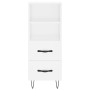 Aparador madera de ingeniería blanco 34,5x34x90 cm de vidaXL, Aparadores - Ref: Foro24-828660, Precio: 52,44 €, Descuento: %