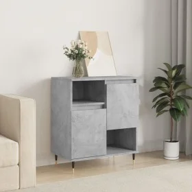 Aparador de madera contrachapada gris hormigón 60x35x70 cm de vidaXL, Aparadores - Ref: Foro24-831184, Precio: 59,18 €, Descu...