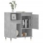 Aparador de madera contrachapada gris hormigón 60x35x70 cm de vidaXL, Aparadores - Ref: Foro24-831184, Precio: 60,17 €, Descu...