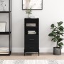 Aparador de madera contrachapada negro 34,5x34x90 cm de vidaXL, Aparadores - Ref: Foro24-828677, Precio: 60,39 €, Descuento: %