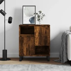 Aparador madera contrachapada color roble ahumado 60x35x70 cm de vidaXL, Aparadores - Ref: Foro24-831201, Precio: 67,20 €, De...