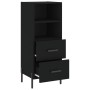 Aparador de madera contrachapada negro 34,5x34x90 cm de vidaXL, Aparadores - Ref: Foro24-828677, Precio: 60,39 €, Descuento: %