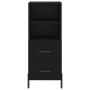 Aparador de madera contrachapada negro 34,5x34x90 cm de vidaXL, Aparadores - Ref: Foro24-828677, Precio: 60,39 €, Descuento: %