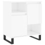 Aparador de madera contrachapada blanco brillante 60x35x70 cm de vidaXL, Aparadores - Ref: Foro24-831198, Precio: 72,64 €, De...