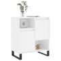 Aparador de madera contrachapada blanco brillante 60x35x70 cm de vidaXL, Aparadores - Ref: Foro24-831198, Precio: 72,64 €, De...