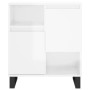 Aparador de madera contrachapada blanco brillante 60x35x70 cm de vidaXL, Aparadores - Ref: Foro24-831198, Precio: 72,64 €, De...