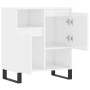 Aparador de madera contrachapada blanco brillante 60x35x70 cm de vidaXL, Aparadores - Ref: Foro24-831198, Precio: 72,64 €, De...
