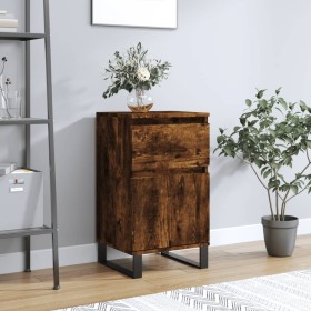 Aparador madera de ingeniería roble ahumado 40x35x70 cm de vidaXL, Aparadores - Ref: Foro24-831174, Precio: 55,25 €, Descuent...