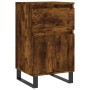 Aparador madera de ingeniería roble ahumado 40x35x70 cm de vidaXL, Aparadores - Ref: Foro24-831174, Precio: 55,25 €, Descuent...