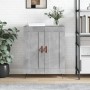 Aparador de madera de ingeniería gris hormigón 69,5x34x90 cm de vidaXL, Aparadores - Ref: Foro24-830168, Precio: 76,40 €, Des...