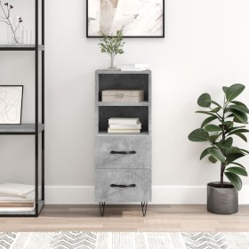 Aparador de madera contrachapada gris hormigón 34,5x34x90 cm de vidaXL, Aparadores - Ref: Foro24-828664, Precio: 50,72 €, Des...