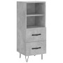 Aparador de madera contrachapada gris hormigón 34,5x34x90 cm de vidaXL, Aparadores - Ref: Foro24-828664, Precio: 50,72 €, Des...