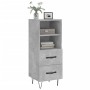 Aparador de madera contrachapada gris hormigón 34,5x34x90 cm de vidaXL, Aparadores - Ref: Foro24-828664, Precio: 50,72 €, Des...