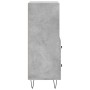 Aparador de madera contrachapada gris hormigón 34,5x34x90 cm de vidaXL, Aparadores - Ref: Foro24-828664, Precio: 50,72 €, Des...