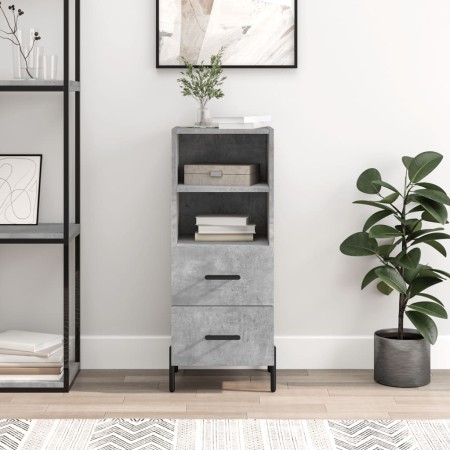 Aparador de madera contrachapada gris hormigón 34,5x34x90 cm de vidaXL, Aparadores - Ref: Foro24-828680, Precio: 58,44 €, Des...