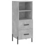Aparador de madera contrachapada gris hormigón 34,5x34x90 cm de vidaXL, Aparadores - Ref: Foro24-828680, Precio: 58,44 €, Des...