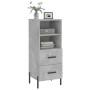 Aparador de madera contrachapada gris hormigón 34,5x34x90 cm de vidaXL, Aparadores - Ref: Foro24-828680, Precio: 58,44 €, Des...
