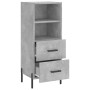 Aparador de madera contrachapada gris hormigón 34,5x34x90 cm de vidaXL, Aparadores - Ref: Foro24-828680, Precio: 58,44 €, Des...