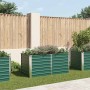 Jardinera elevada de acero galvanizado verde 160x80x77cm en Macetas y jardineras | Comprar online en Foru.es
