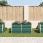 Jardinera elevada de acero galvanizado verde 160x80x77cm en Macetas y jardineras | Comprar online en Foru.es
