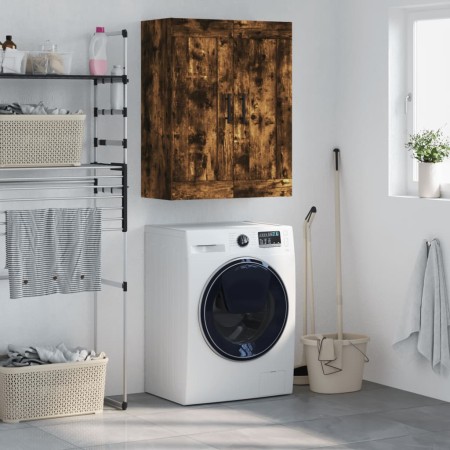 Armario de pared madera ingeniería roble ahumado 69,5x34x90 cm de vidaXL, Aparadores - Ref: Foro24-830409, Precio: 64,58 €, D...