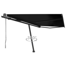 Toldo de pie automático gris antracita 450x300 cm en Toldos | Comprar online en Foru.es