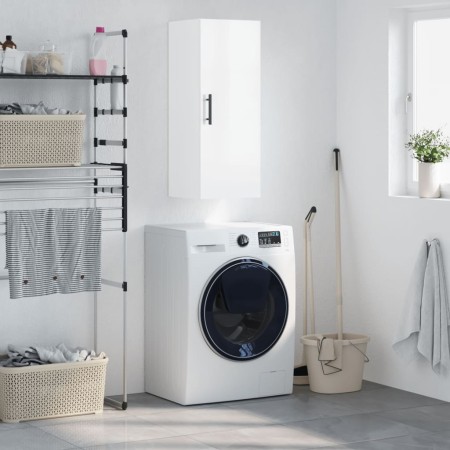 Armario de pared blanco brillante 34,5x34x90 cm de vidaXL, Aparadores - Ref: Foro24-828878, Precio: 56,24 €, Descuento: %