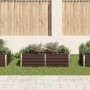 Jardinera elevada de acero galvanizado marrón 160x80x45 cm en Macetas y jardineras | Comprar online en Foru.es