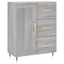 Aparador de madera de ingeniería gris Sonoma 69,5x34x90 cm de vidaXL, Aparadores - Ref: Foro24-830242, Precio: 77,56 €, Descu...