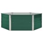 Arriate elevado de acero galvanizado verde 129x129x46 cm en Macetas y jardineras | Comprar online en Foru.es