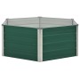 Arriate elevado de acero galvanizado verde 129x129x46 cm en Macetas y jardineras | Comprar online en Foru.es