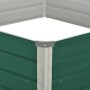 Arriate elevado de acero galvanizado verde 129x129x46 cm en Macetas y jardineras | Comprar online en Foru.es