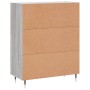 Aparador de madera de ingeniería gris Sonoma 69,5x34x90 cm de vidaXL, Aparadores - Ref: Foro24-830242, Precio: 77,56 €, Descu...