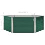 Arriate elevado de acero galvanizado verde 129x129x46 cm en Macetas y jardineras | Comprar online en Foru.es