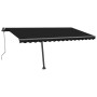 Toldo de pie automático gris antracita 450x300 cm en Toldos | Comprar online en Foru.es